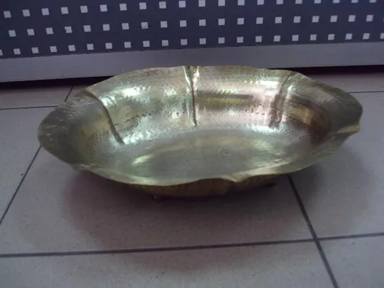 Конфетница фруктовница Battuto a Mano посеребрение размер 8,5 х 33 х 25,5 см №11783 Ціна