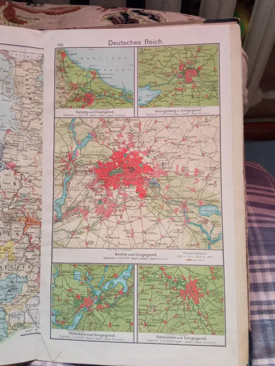 Школьный атлас Дирке Diercke Schul-Atlas 1911 г. Продаж