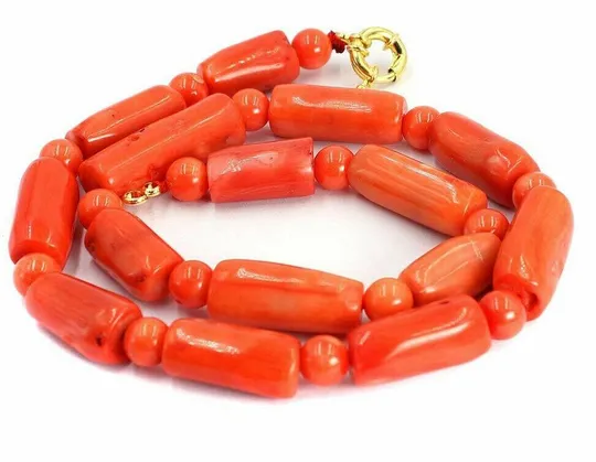 Красивое колье из натуральных коралловых бусин nd876 Ціна