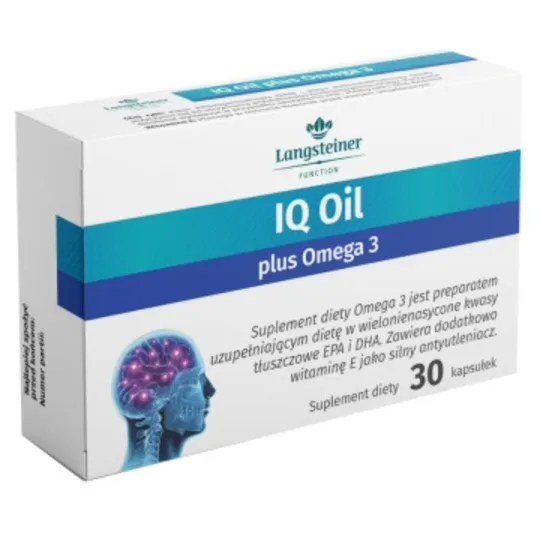 Дієтична Добавка &quot;IQ OiI + Омега 3&quot; Langsteiner, 30 капсул Ціна