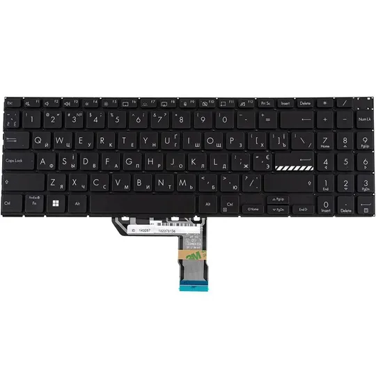 Купити Клавіатура для ноутбука ASUS (M3500 series), ukr, black, без кадру, підсвічування клавіш
