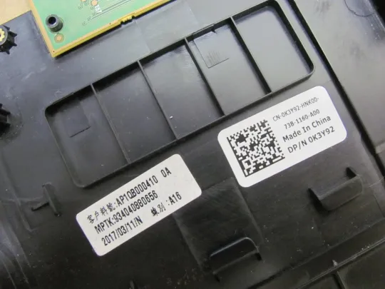 номер0943-5 корпус кришка палмрест тачпад корпус топкейс для ноутбука cover-C AP1QB000410 0K3Y92  для  Dell Alienware 17 R4 R5 оригінал в Україні