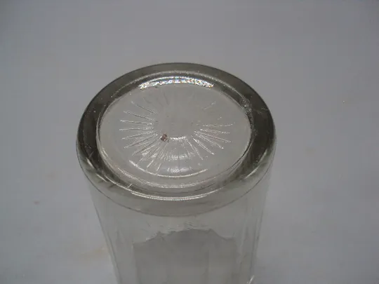 Стакан граненый маленковский стекло ссср высота 9 см, диам. 6,6 см №15713 Де купити