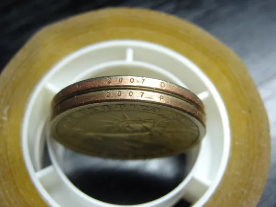 1 долар 2007 США Джон Адамс (два різновиди) З аукціону