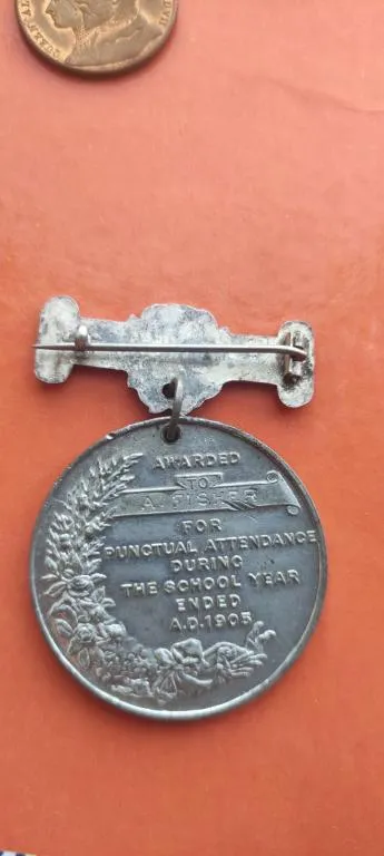 Старинная медаль 1905 года с портретом короля Британии Эдуарда 7-го sn823 Інтернет-аукціон