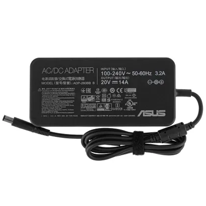 фото, Оригінальний блок живлення для ноутбука ASUS 20V, 14A, 280W, 7.4*5.0-PIN, black