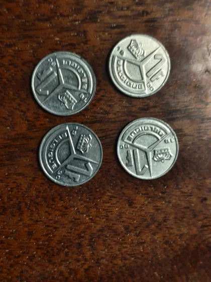 фото, Бельгія 1 франк 1990 BELGIQUE