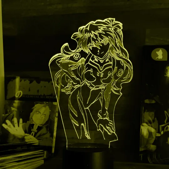 Акриловий світильник-нічник Аска Ленглі Сорью жовтий tty-n001566 Ціна