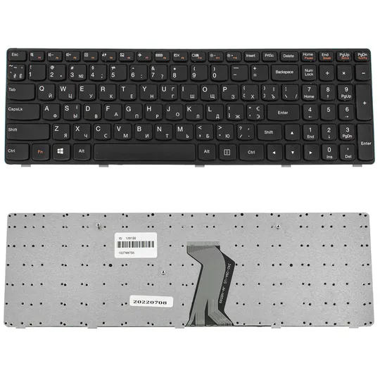 Клавіатура для ноутбука LENOVO (G500, G505, G510, G700, G710) ukr, black Ціна