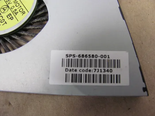 660-21  Вентилятор (кулер, FAN)  686580-001 DC280008DF0 для HP Envy TouchSmart Ultrabook 4 1000 4T 1200 оригінал З аукціону