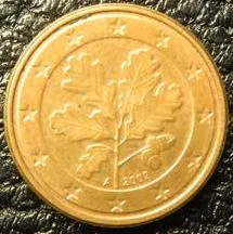 1 євроцент 2002 A Німеччина Ціна