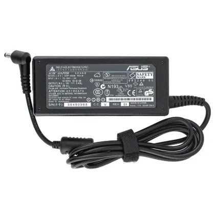 фото, Блок живлення для ноутбука ASUS 19V, 3.42A, 65W, 4.0*1.35мм, L-подібний роз'єм, black, для ASUS Zenbook UX32 (без кабеля!)