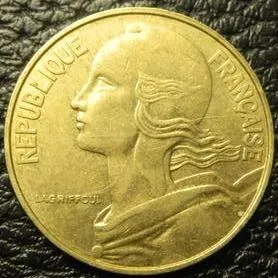 20 сантимів 1985 Франція Ціна