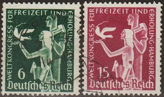 1936 - Рейх - Конгрес в Гамбурзі Mi.622-23 _2,0 € Ціна