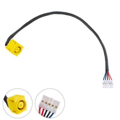 фото, Роз'єм живлення PJ212 (Lenovo: V580), з кабелем (190мм)