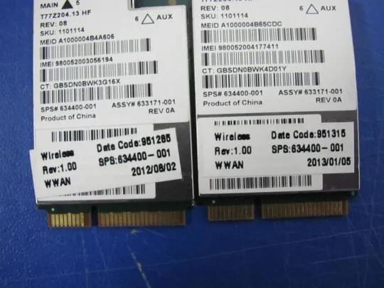 номер0116-47 Wi-Fi модуль (адаптер) MC8355 634400-001 для HP ELITEBOOK 2570P 2560P 8470p 8460p 250 G4 8770w 8760w оригінал Характеристики