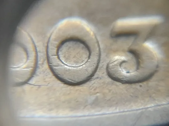 (8211) 1 гривня 2003 розколи у році карбування на аверсі (1 гривна 2003 брак) Де купити