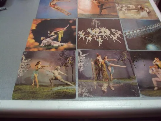 набор открыток балет лесная песня 1968 погребняк 12 шт №4619 Інтернет-аукціон