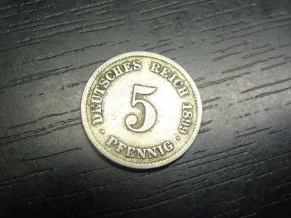 фото, 5 пфенігів Німеччина 1899 F