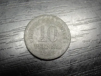 фото, 10 пфенігів Німеччина 1919