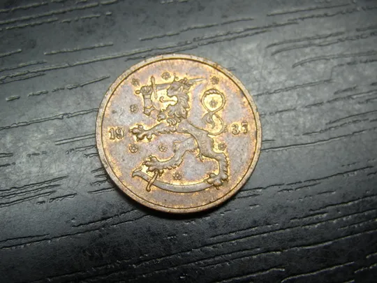 5 пенні 1937 Фінляндія Ціна