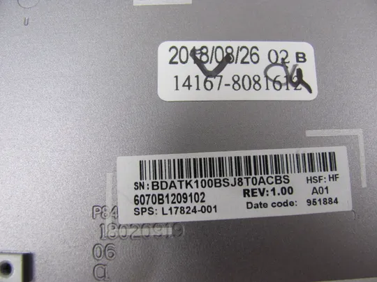 825-13 кришка матриці 6070B1209102 L17824-001  для HP ZBOOK 14U G5 G6  оригінал Характеристики