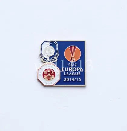 фото, футбол значок  ФК Черноморец Одесса Украина - Сплит Хорватия Лига Европы 2014-15