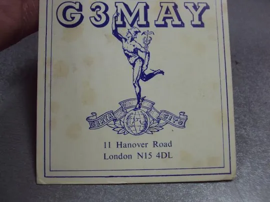 карточка радиообмена QSL королевское радиолюбительское общество сигналов лондон №2388 Характеристики