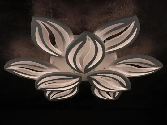 Люстра потолочная LED с пультом A2325/6+3-wh Белый 10х70х70 см. Продаж