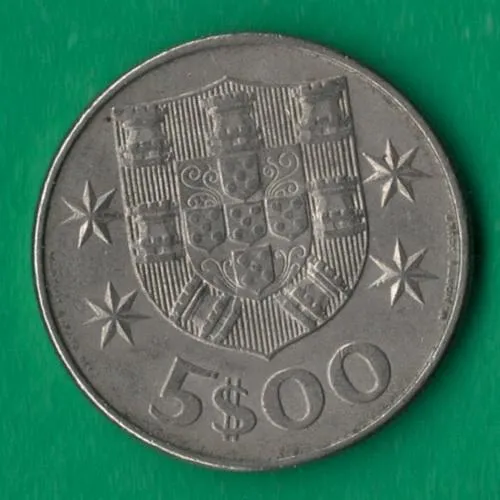 5 ескудо 1977 року Портуґалія [МШ] Ціна