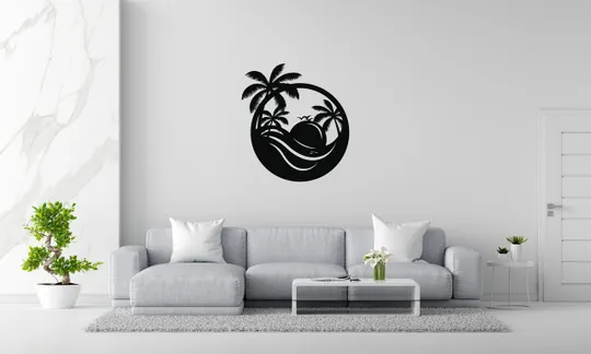 Панно декоративне картина на стіну Морський пейзаж LED 16 кольорів пульт 410х450 acr-p000056 Характеристики