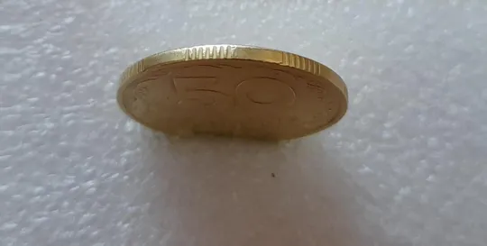 (2676) 50 копійок 1992 1ААк поворот (порушення соосності) (50 копеек 1992 1ААк брак) Де купити