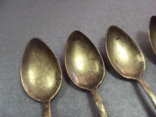 Купити чайные кофейные ложки эмаль серебро 875" ссср лот 6 шт вес 92,48 г №330