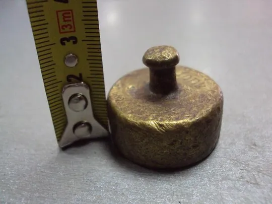 Гиря клейма 10 Dk герб орел гирька высота 2,7 см, диаметр 3 см №11614 З аукціону