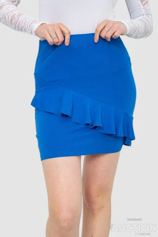 Юбка, цвет синий, 244R102-1 Ціна