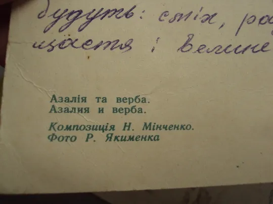 Открытка цветы в вазе Азалия и верба композиция Н. Минченко фото Р. Якименка 1976 г лот 2 шт №18013 Торговий майданчик