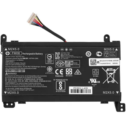 фото, Оригінальна батарея для ноутбука HP FM08 12pin (Omen 17-AN000 series) 14.6V 5700mAh 83.22Wh black