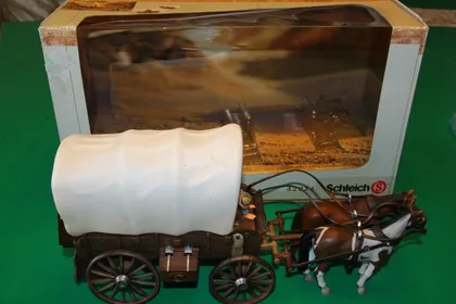 фото, ФУРГОН ПОВОЗКА КІБІТКА SCHLEICH повна комплектація З КОРОБКОЮ