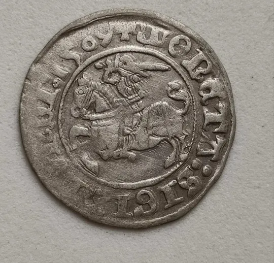 Монета Полугрош 1509 года серебро Сигизму́нд I Ста́рый pg731. Ціна