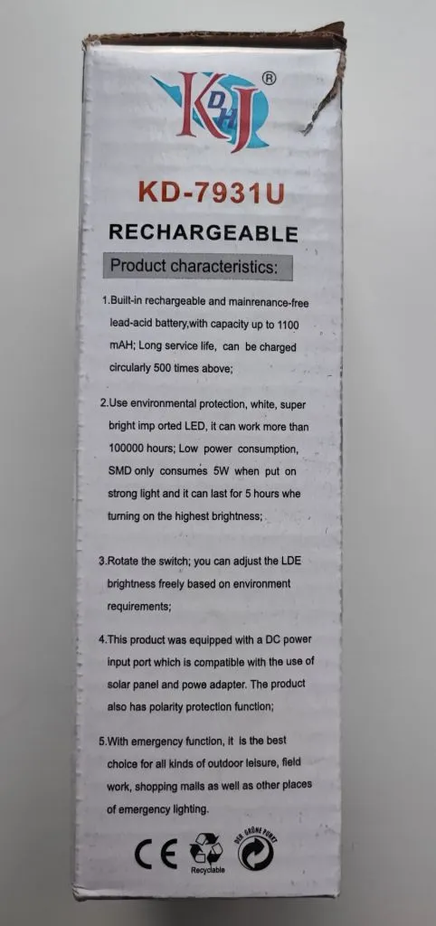 Світлодіодний акумуляторний ліхтар kd-7931u Де купити