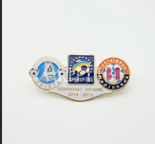 Футбол значок Днепр Днепропетровск - Ильичевец Мариуполь  Премьер-Лига  2014-2015 Ціна