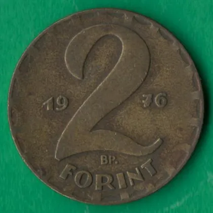 фото, 2 форинти 1976 року Угорщина [М]