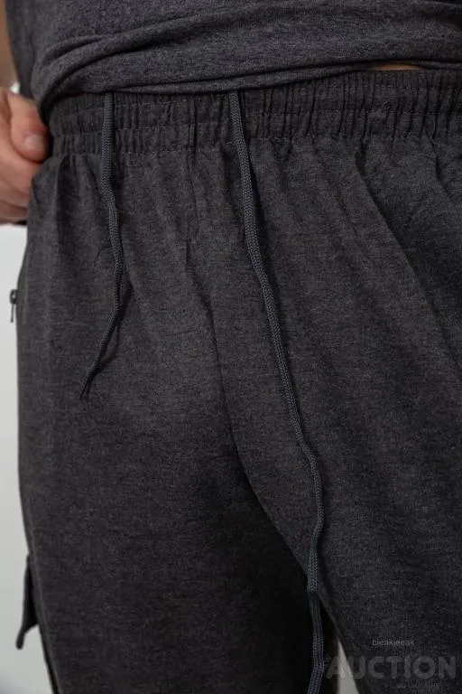 Спорт штаны мужские, цвет темно-серый, 244R41266 Інтернет-аукціон