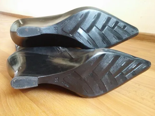 Сапоги зимние женские на меху кожаные на тонкетке &quot;Скала&quot; р38 на худую ногу взуття Недорого