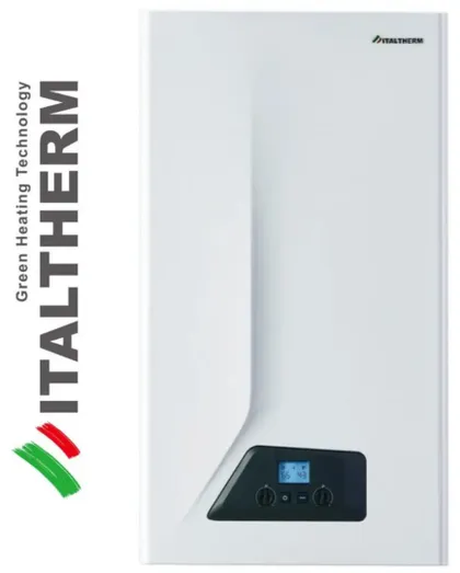 фото, Газовий котел ITALTHERM CITY CLASS 35FR (TURBO) з підключенням до бойлера ГВП.