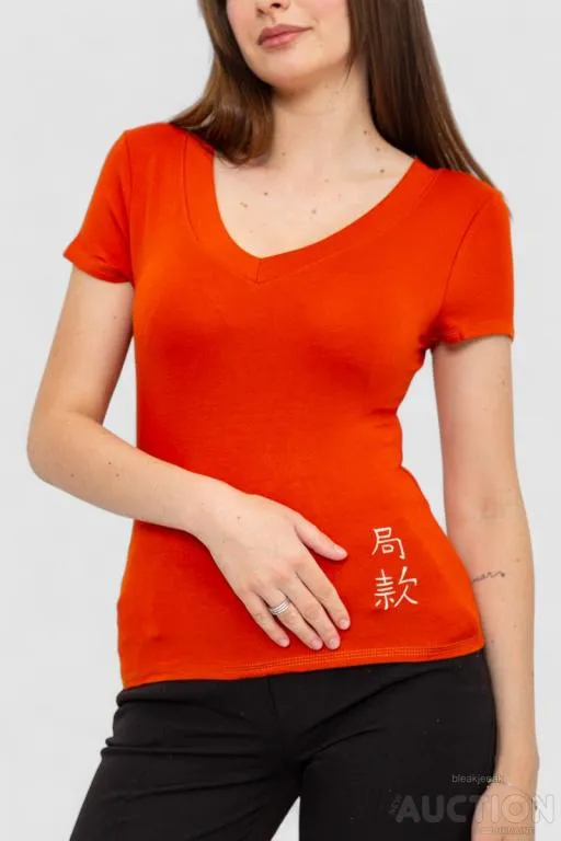 Футболка женская, цвет терракотовый, 186R528 З аукціону