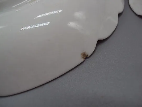 Тарелки фарфор М.С. Кузнецова герб орел чайные тарелочки блюдца размер 2,1х13,9см лот 6 шт №13352 Інтернет-аукціон