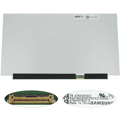 фото, Матриця 15.6" ATNA56YX03-0 (1920*1080, 30pin(eDP, 400cd/m2, колір: 1.07B, 100%), OLED, SLIM(без планок та вушок), глянець, роз'єм