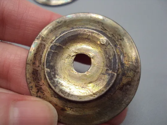 Детели фрагменты подножка для подсвечника серебро подсвечник запчасть лот 4 шт вес 23,39 г №18581 Торговий майданчик