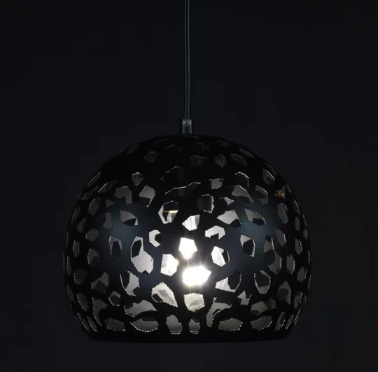 Люстра подвесная на 1 лампочку 27801 Черный 25-200х20х20 см. З аукціону